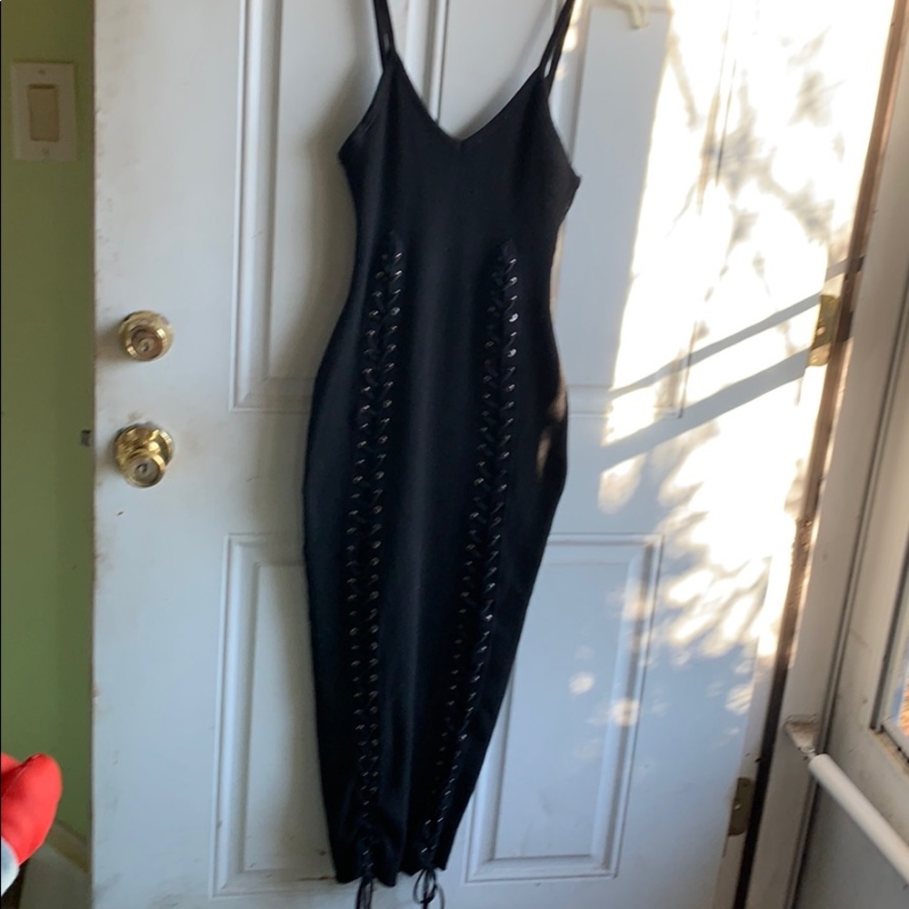 Lace up dress